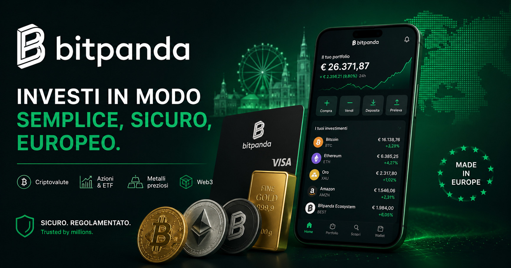 Bitpanda guida completa 2026