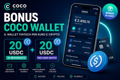 Bonus Coco Wallet 2026: 20 USDC gratis + invita amici