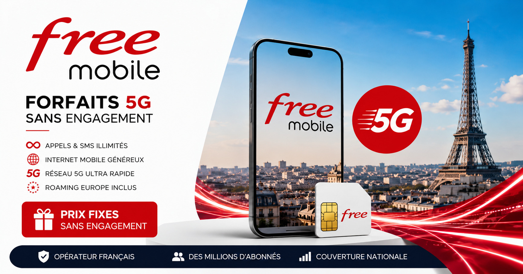 Free Mobile forfaits 5G 2026