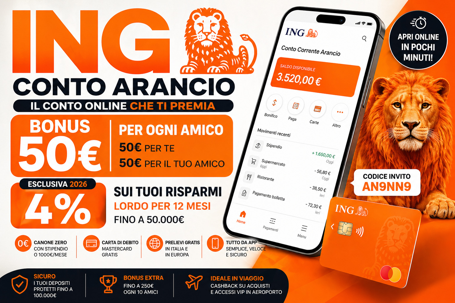 Bonus ING 2026 guida completa