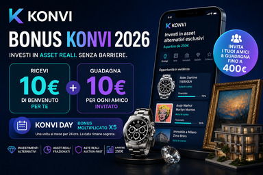 Bonus Konvi 2026: 10€ gratis + invita amici