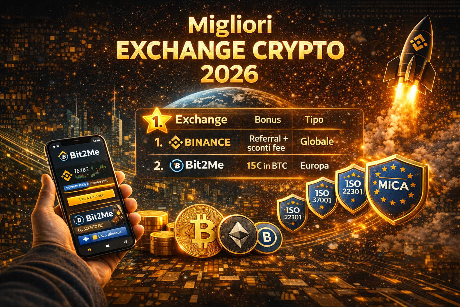 Migliori exchange crypto 2026