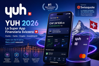 Yuh 2026: conto svizzero, Mastercard, investimenti e bonus 5 CHF