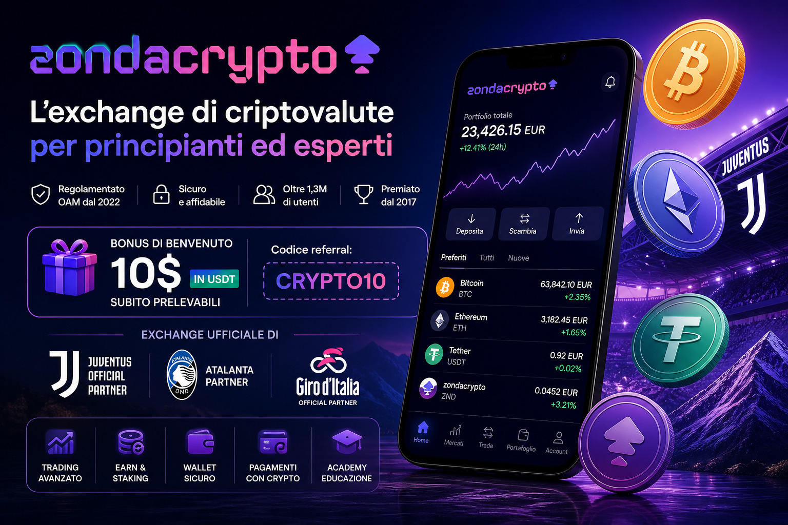 zondacrypto exchange crypto bonus USDT